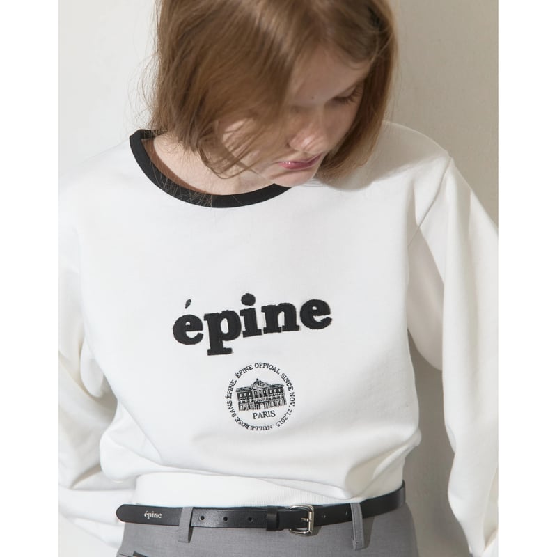 トップス epine piping volume logo sweat epine piping volume logo sweat