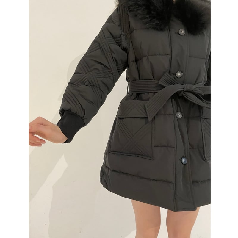 fur collar quilting down coat (2color) | épine fur collar quilting down coat (2color) | épine