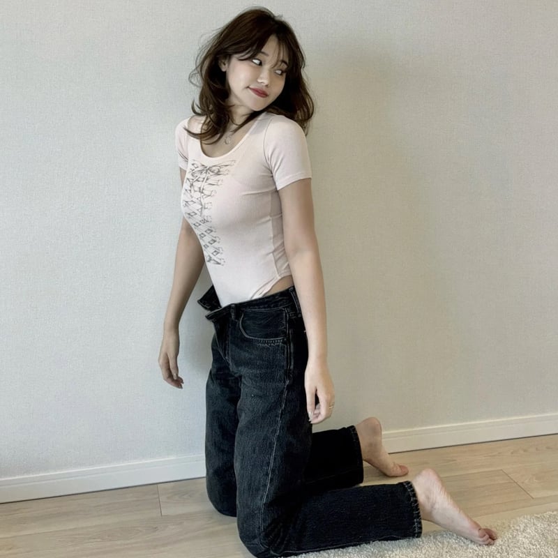 épine lace up rib tee(2 color) | épine épine lace up rib tee(2 color) | épine