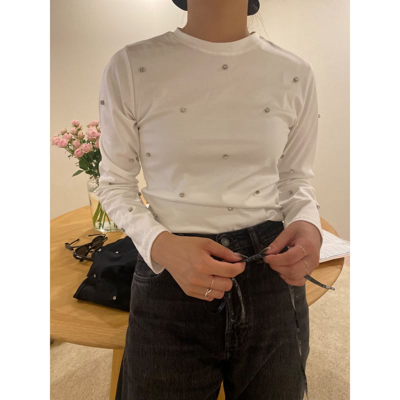 épine label bijou sweat tops （2color） | épine