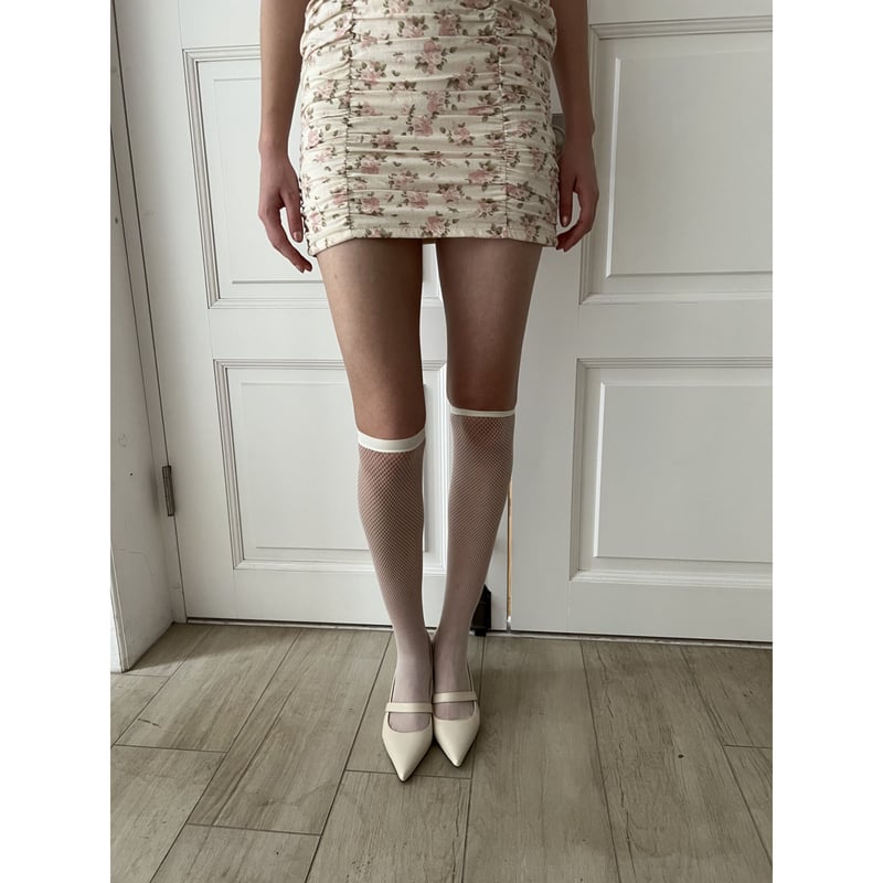 white net socks | épine white net socks | épine