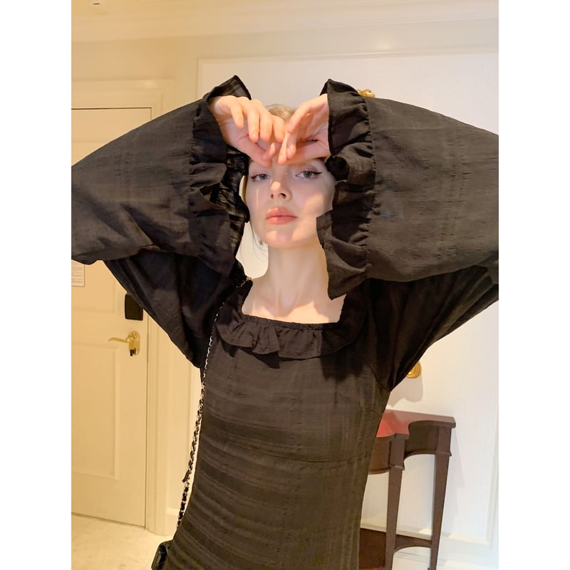 ENOF sheer stretch onepiece シアーワンピース 美品/ENOF シアー