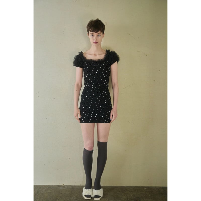 épine label tulle rib onepice(2color) | épine épine label tulle rib onepice(2color) | épine