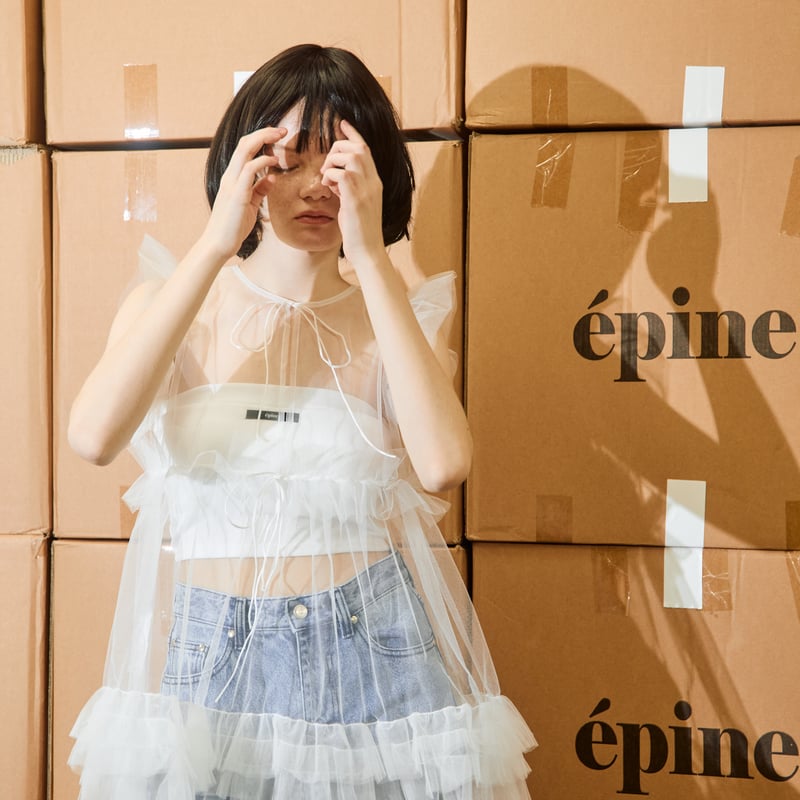 【épine】ベアトップ White épine】ベアトップ White