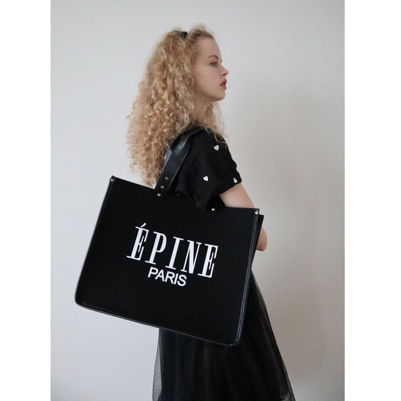限定品】ÉPINE PARIS piping heart studs bag | épine