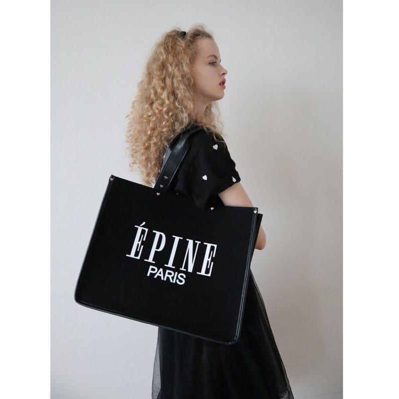 【限定品】ÉPINE PARIS piping heart studs bag