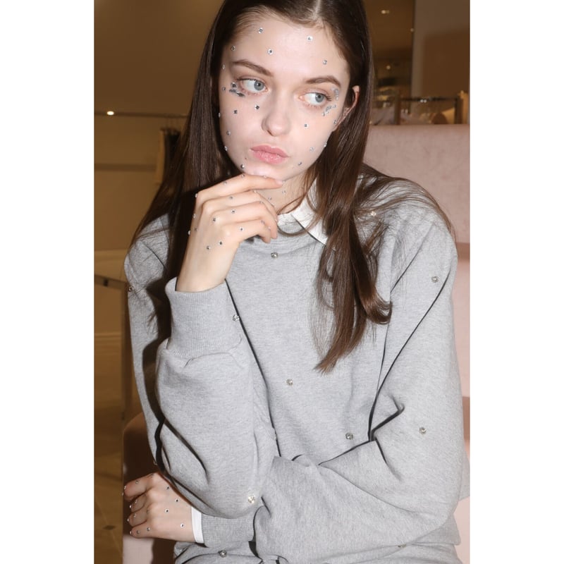 épine label bijou sweat tops （2color） | épine