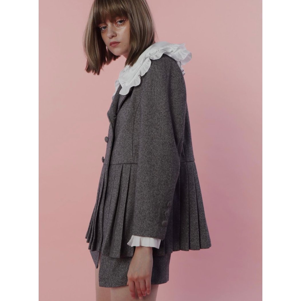 pleats frill jacket (3color) | épine pleats frill jacket (3color) | épine