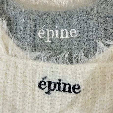 épine mohair knit bustier （2 color）