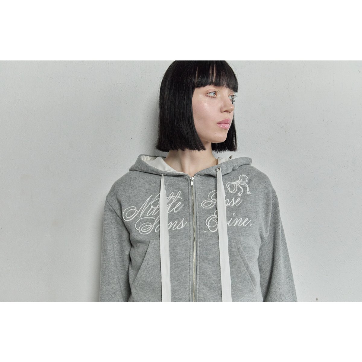 Nulle rose sans épine zip hoodie