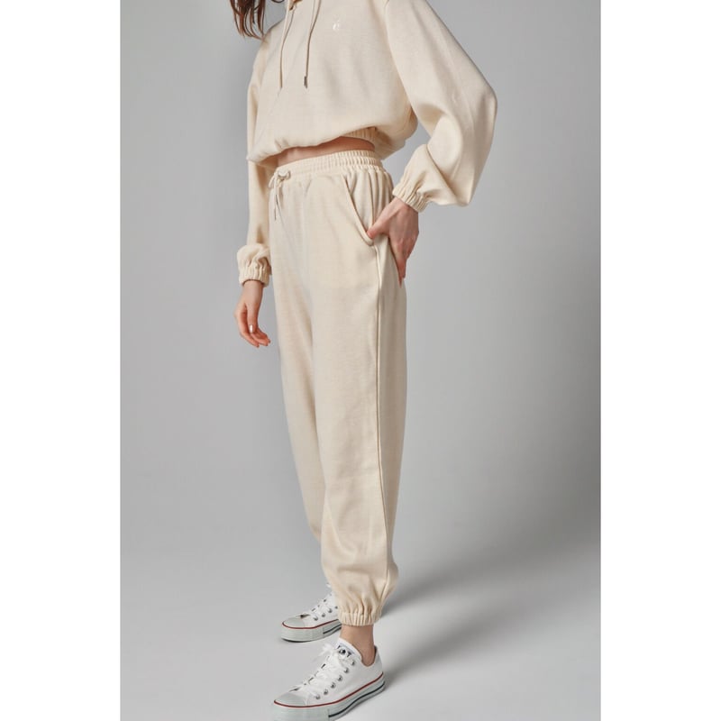 é jersey knit pants ivory