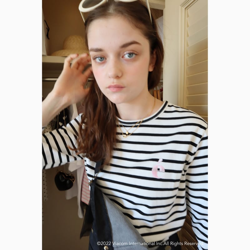 Emily in Paris épineé border long tee-