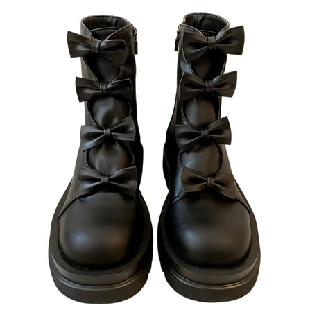 ribbon goa boots