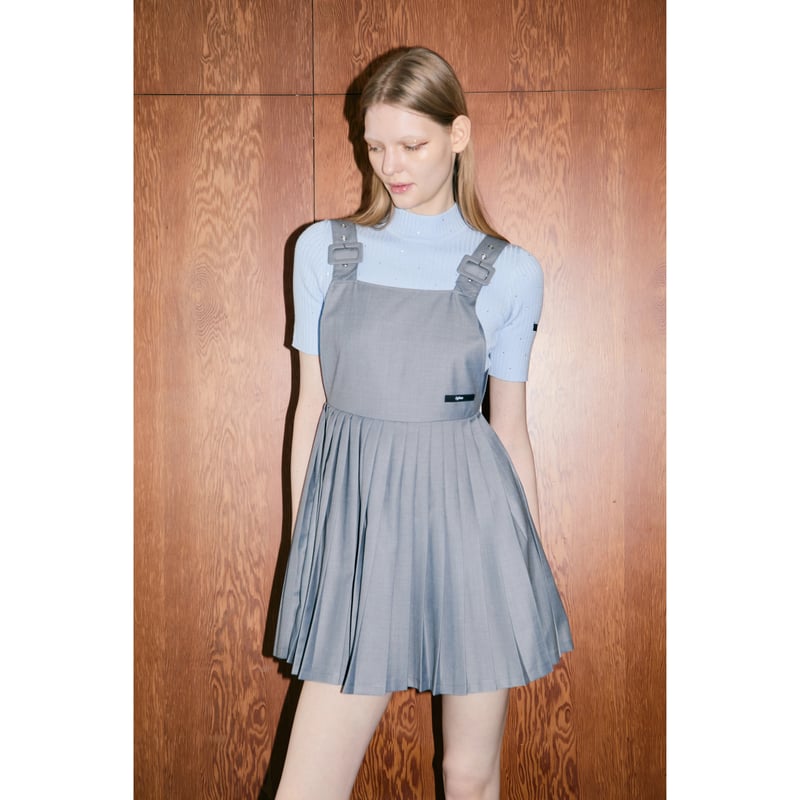 épine label pleats onepiece summer gray | épine 