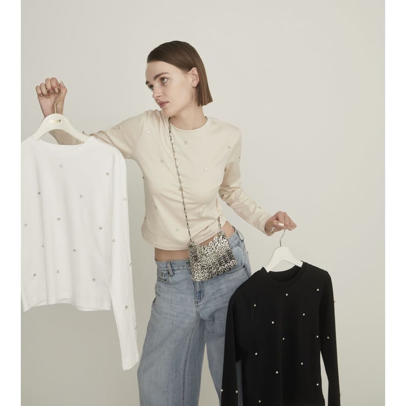épine label bijou long tee(3color) | épine épine label bijou long tee(3color) | épine