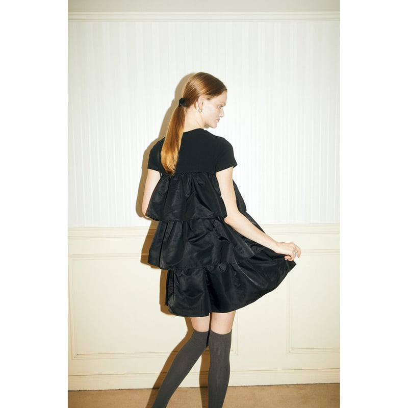 é tee frill onepiece black | épine 