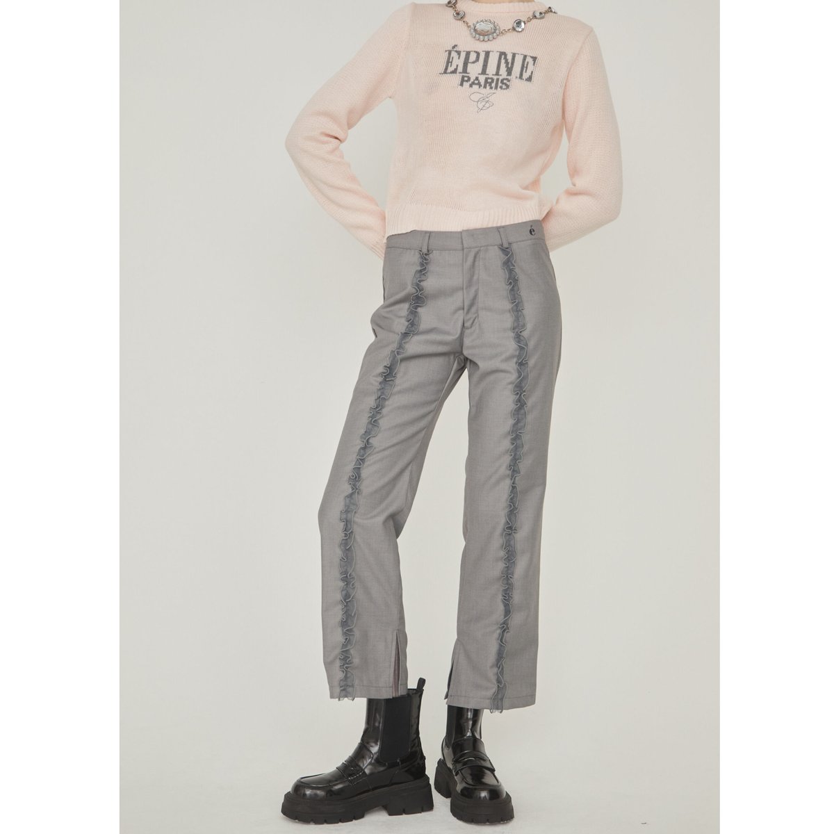 é tulle frill slacks pants | épine é tulle frill slacks pants | épine