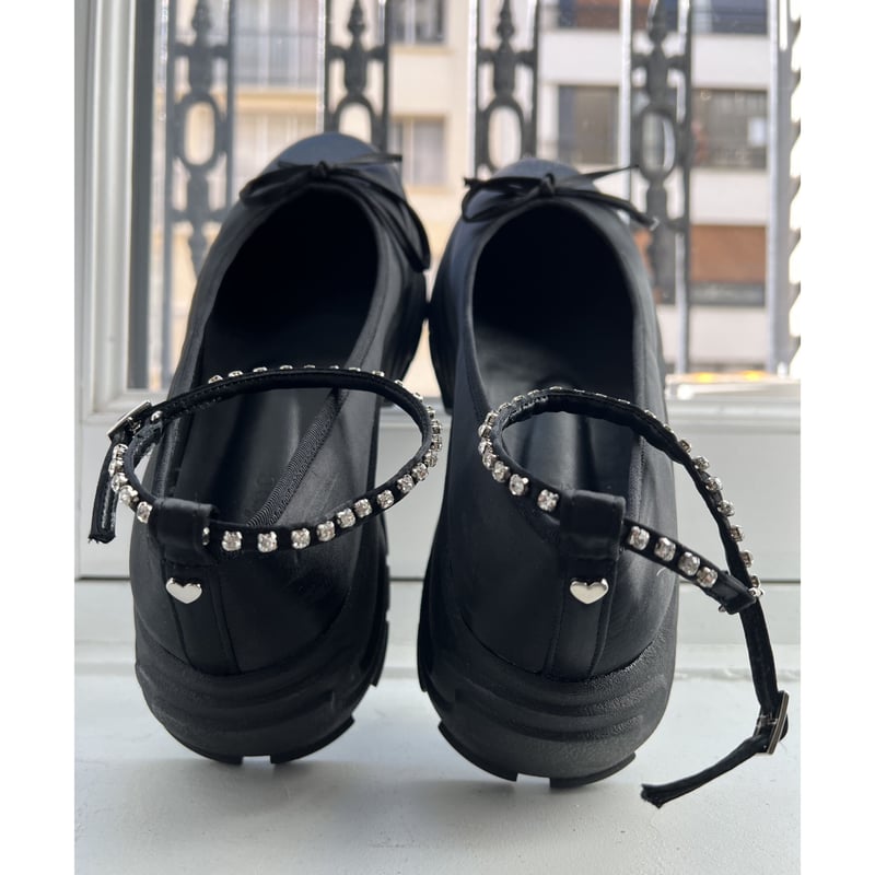 bijou strap satin ballet shoes | épine