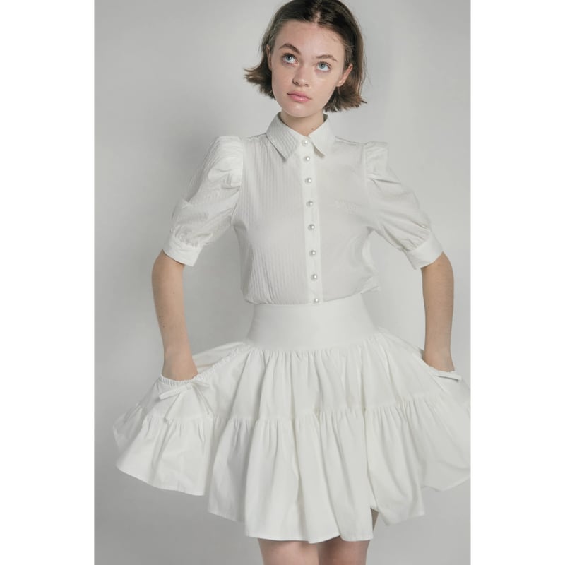 お値下げ♡epine paris pearl エピヌ パール ブラウス ホワイト お値下げ♡epine paris pearl エピヌ パール ブラウス ホワイト