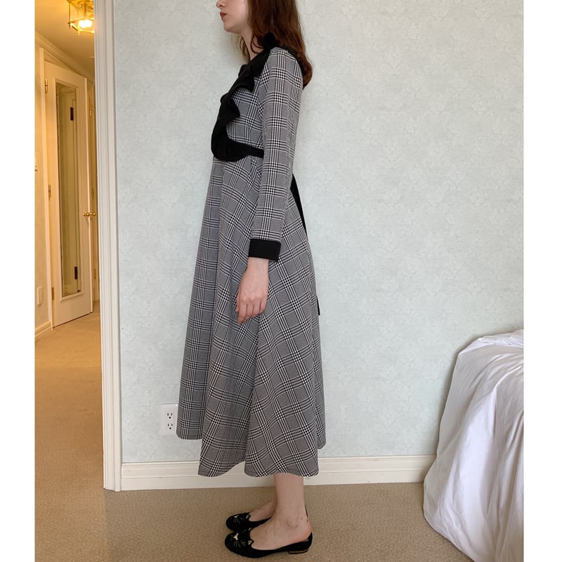【最終値下げ】epine Scheme Check Midi Dress epine Scheme Check Midi Dress