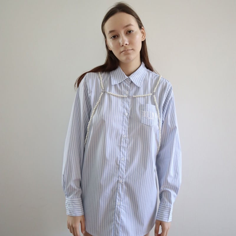 ÉPINE PARIS over shirt blue stripe | épine ÉPINE PARIS over shirt blue stripe | épine