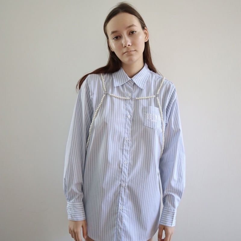 epine PARIS over shirt blue stripe