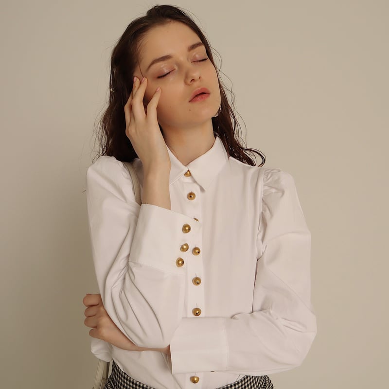 é button blouse white | épine