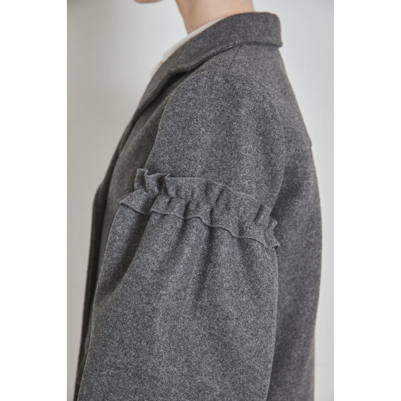 volume wool tailored coat gray | épine volume wool tailored coat gray | épine