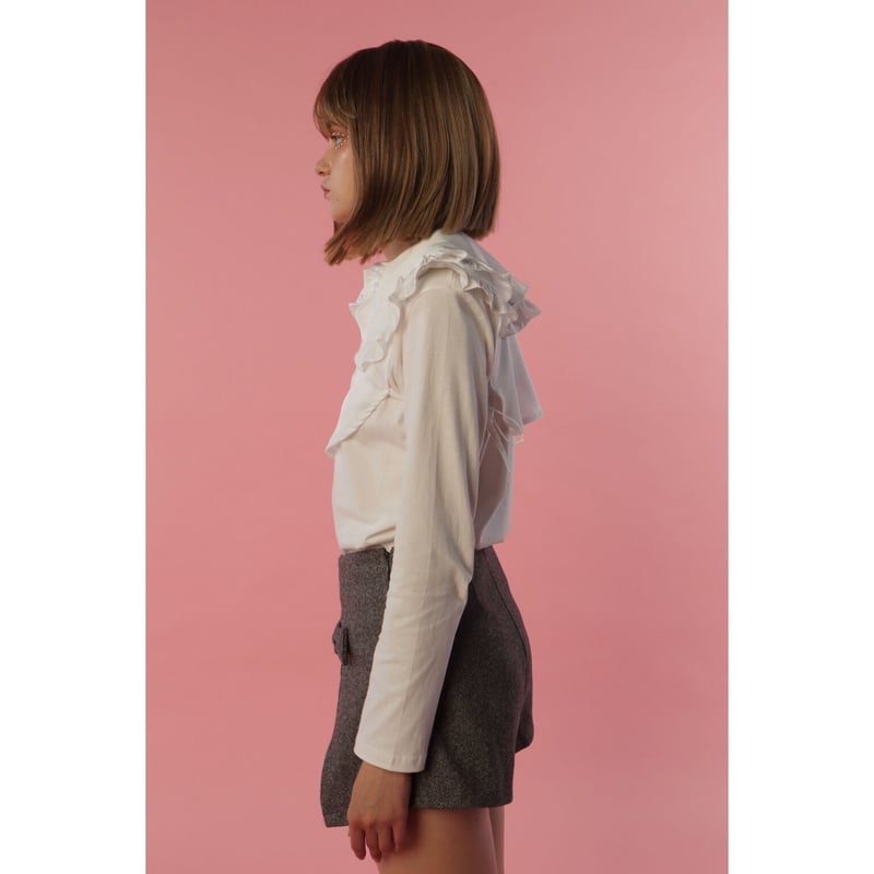épine double ribbon frill blouse エピヌ épine double ribbon frill blouse
