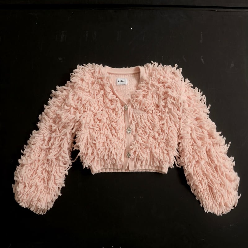 【新品】epine エピヌ　bijou volume cardigan pink