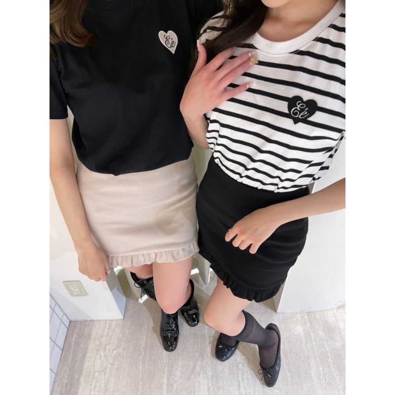 rib tight frill skirt (4color) | épine rib tight frill skirt (4color) | épine