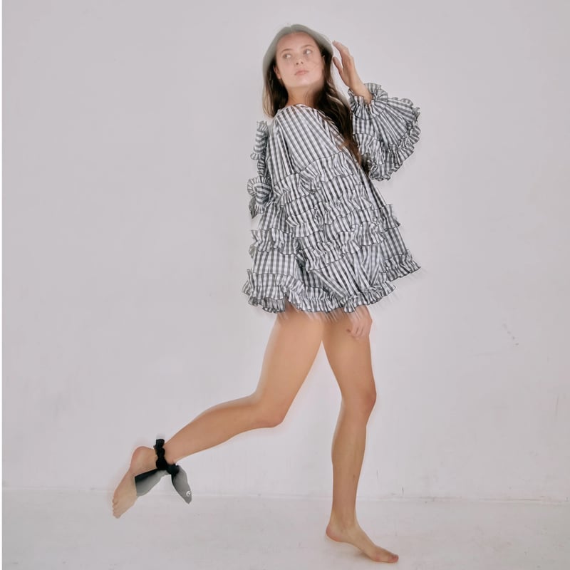 double frill ribbon blouse | épine - トップス double frill ribbon blouse | épine - トップス