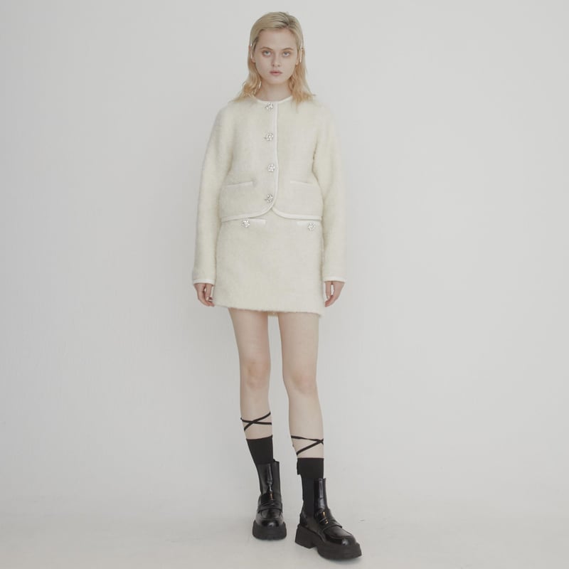 bijou fur skirt-