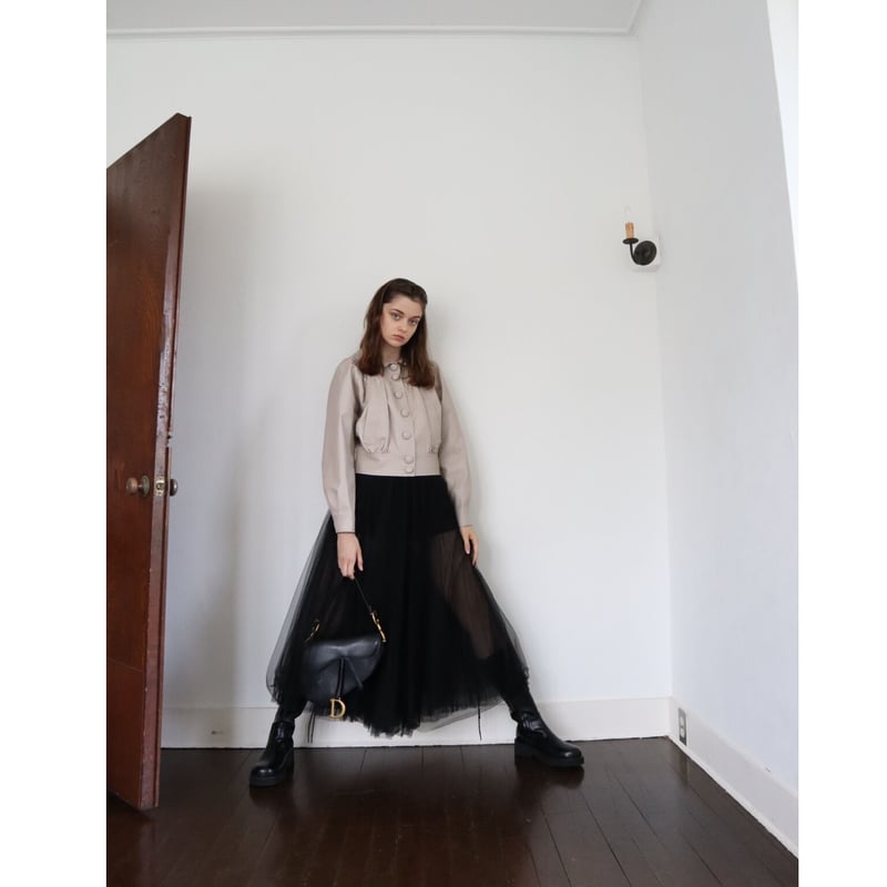 ジャケット・アウター epine leather lady jacket grayish beige leather lady jacket grayish beige | épine