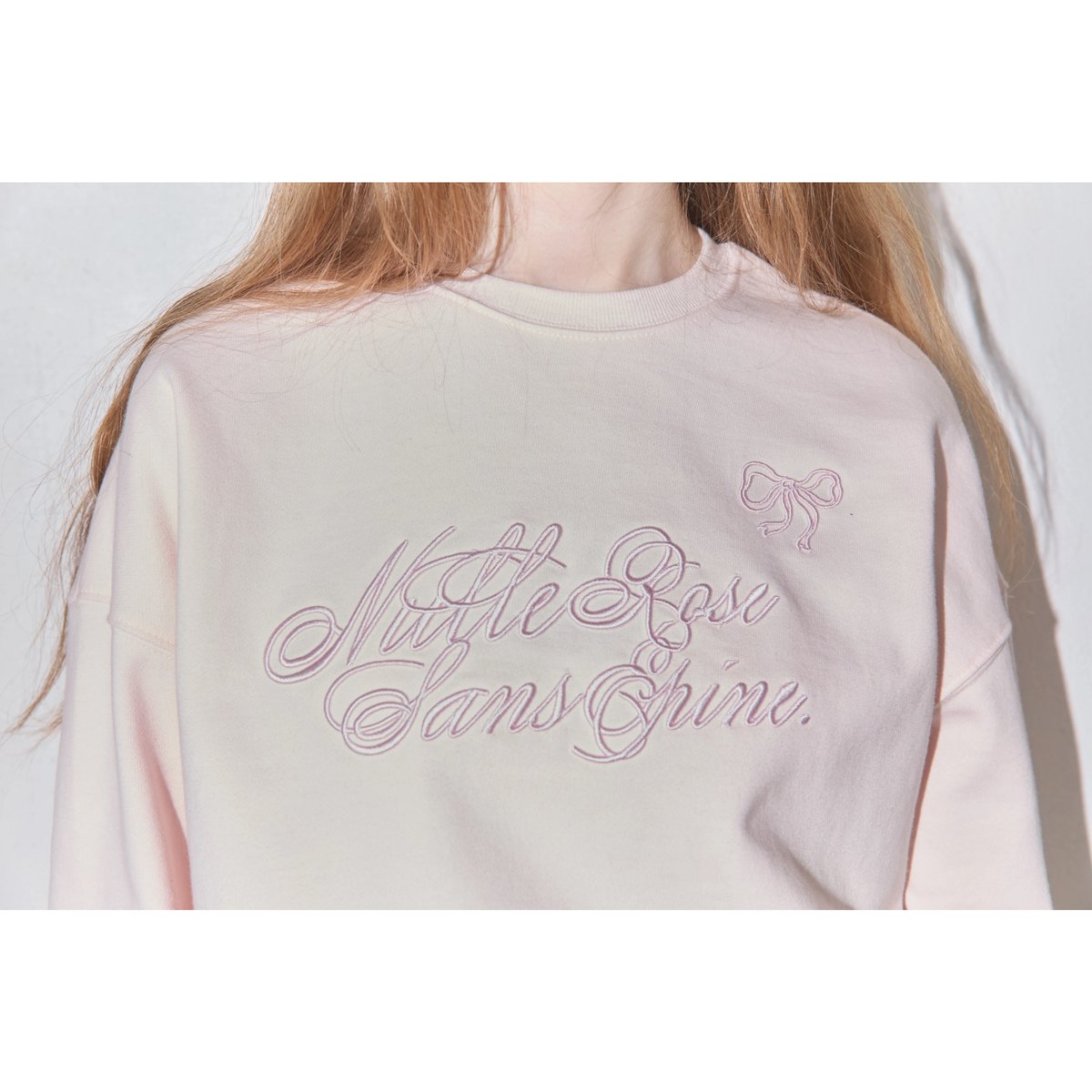 epine☆ribbon Nulle rose sans epine sweat