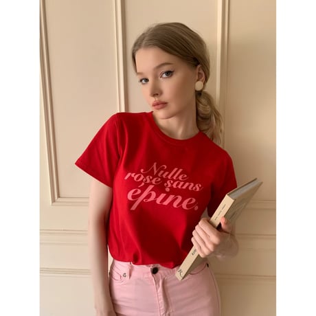 épine logo tee red