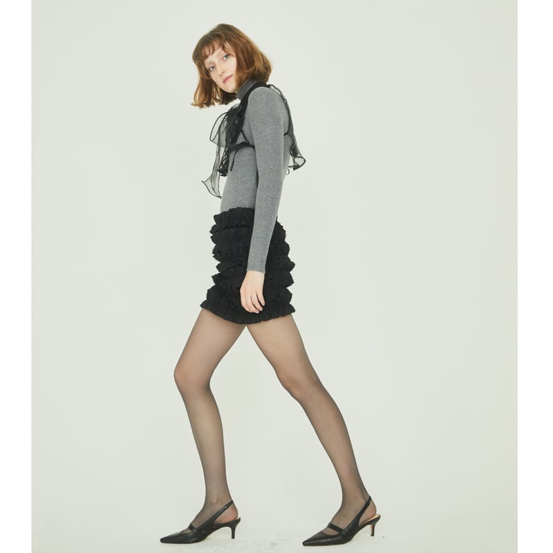 é zipper tulle frill skirt (2color) | épine é zipper tulle frill skirt (2color) | épine