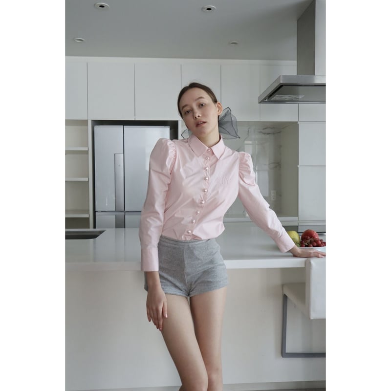 ÉPINE PARIS Pearl blouse baby pink