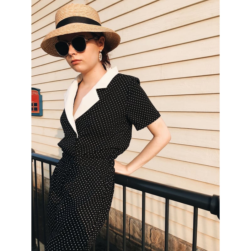 mannish dot rompers | épine