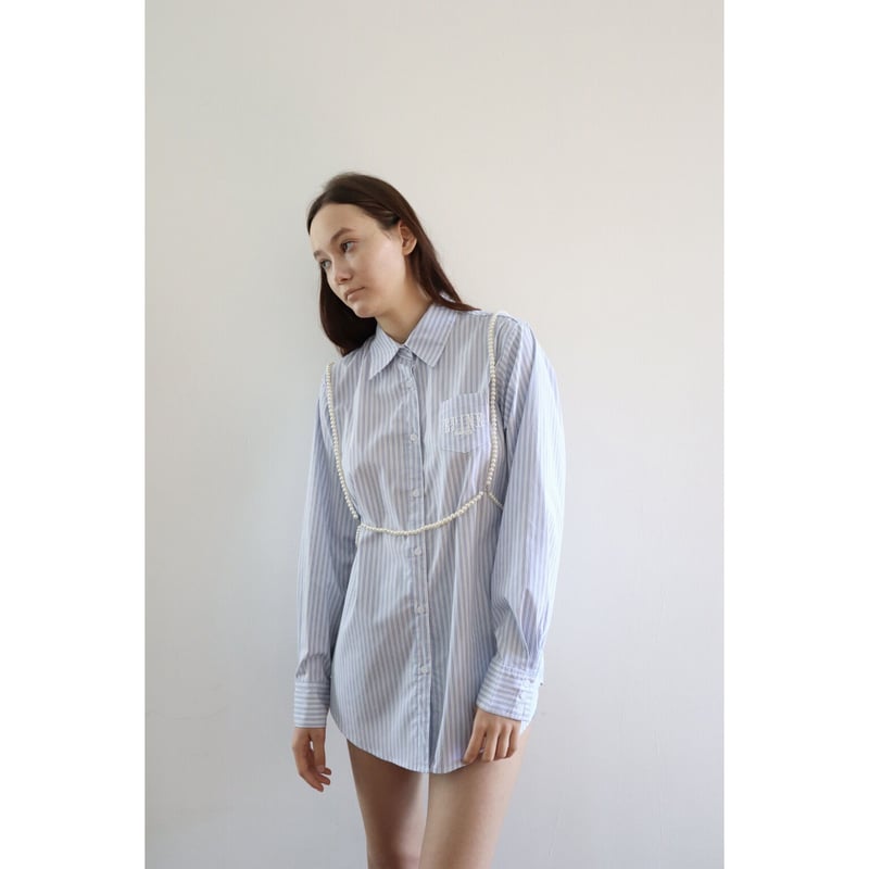 ÉPINE PARIS over shirt blue stripe | épine ÉPINE PARIS over shirt blue stripe | épine