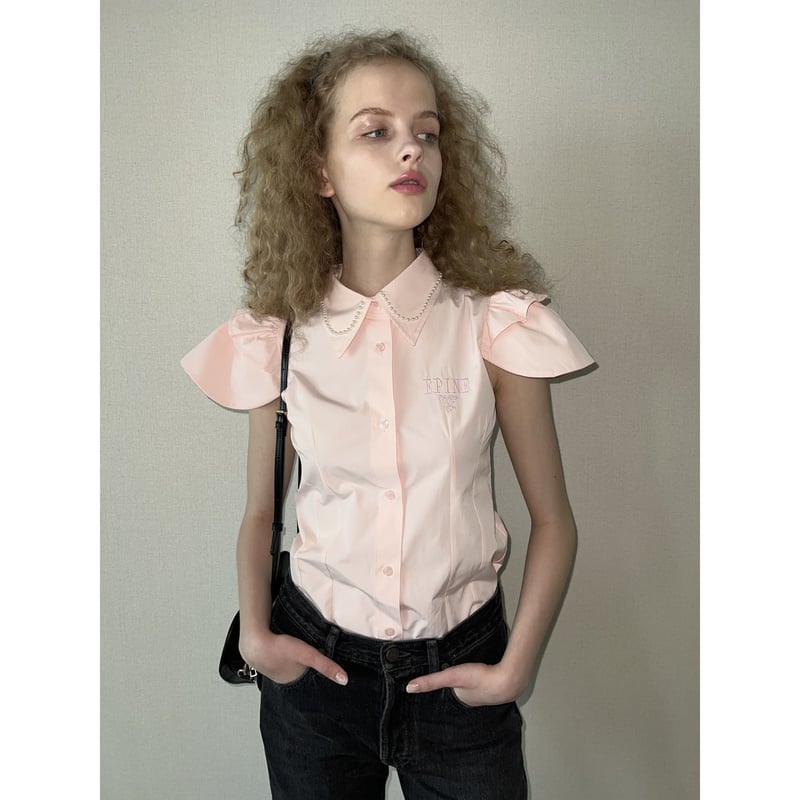 epine ÉPINE PARIS Pearl blouse blue ÉPINE PARIS pearl blouse blue stripe | épine