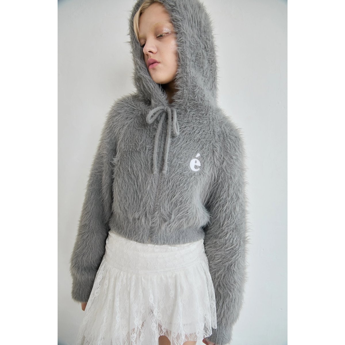 é shaggy knit zipper hoodie (3color) | épine é shaggy knit zipper hoodie (3color) | épine
