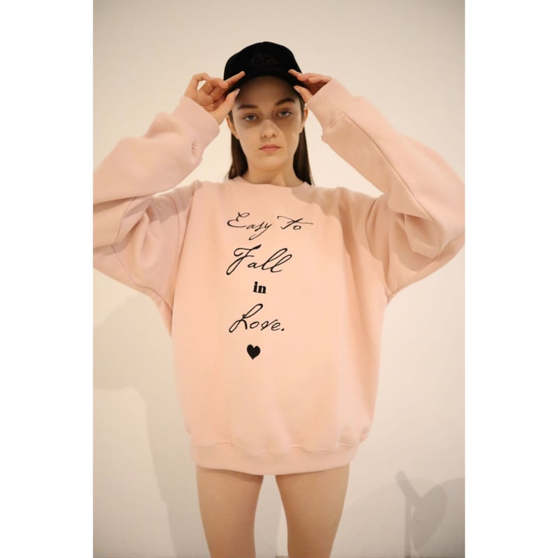 epine heart sweat baby pink