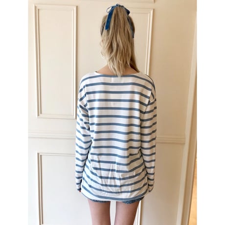 big border tee blue