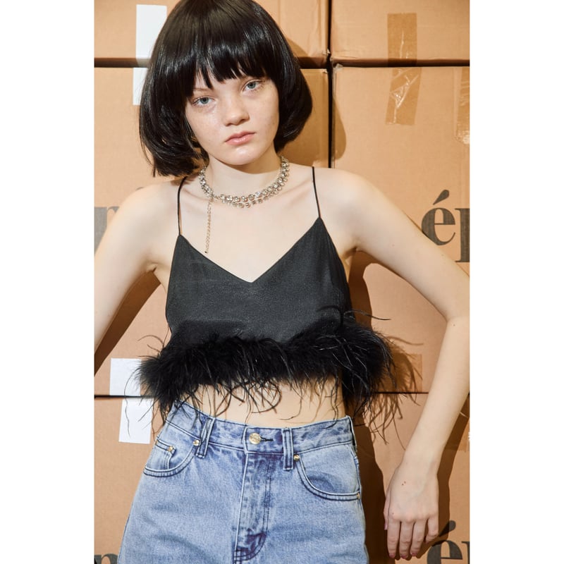 トップス epine feather fur bustier épine feather fur bustier | épine