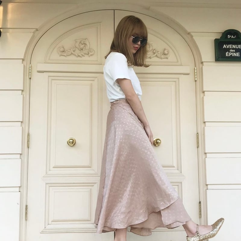 epine Satin Dot Volume Skirt(4color) | épine epine Satin Dot Volume Skirt(4color) | épine