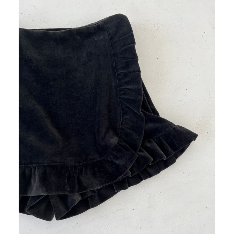 epine é frill skirt pants brackフリルミニスカート epine エピヌ é frill skirt pants black - メルカリ