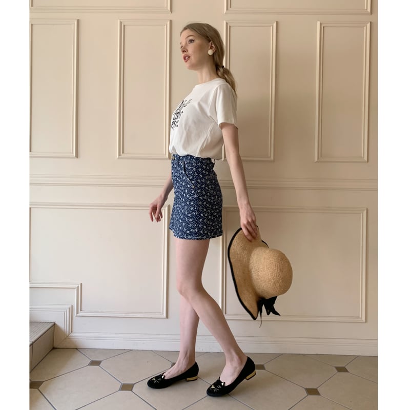 épine flower denim mini skirt | épine