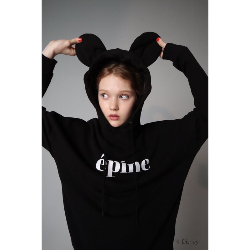 SNIDEL - エピヌ epine ミッキーフードパーカー Mickey＞ ear design hoodie | épine
