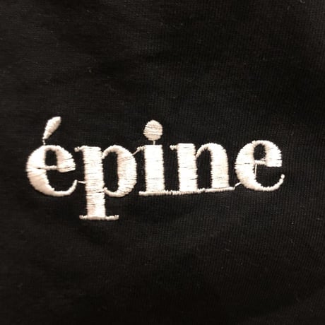 epine embroidery tee black